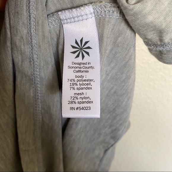 Athleta Gray Mesh Panel Racerback Tank - Picture 7 of 7